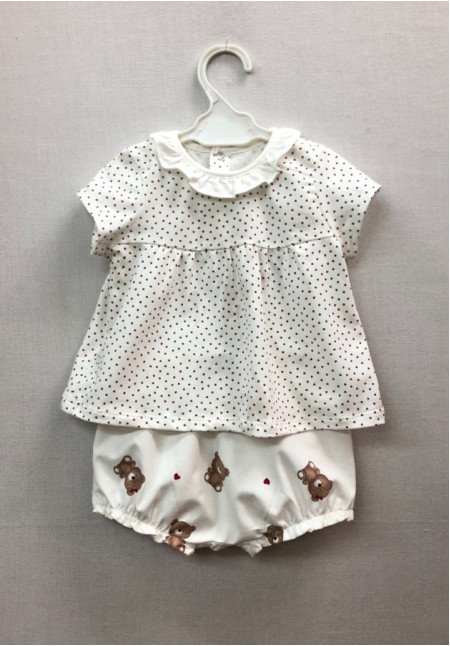 Conjunto 2p Crudo Ositos