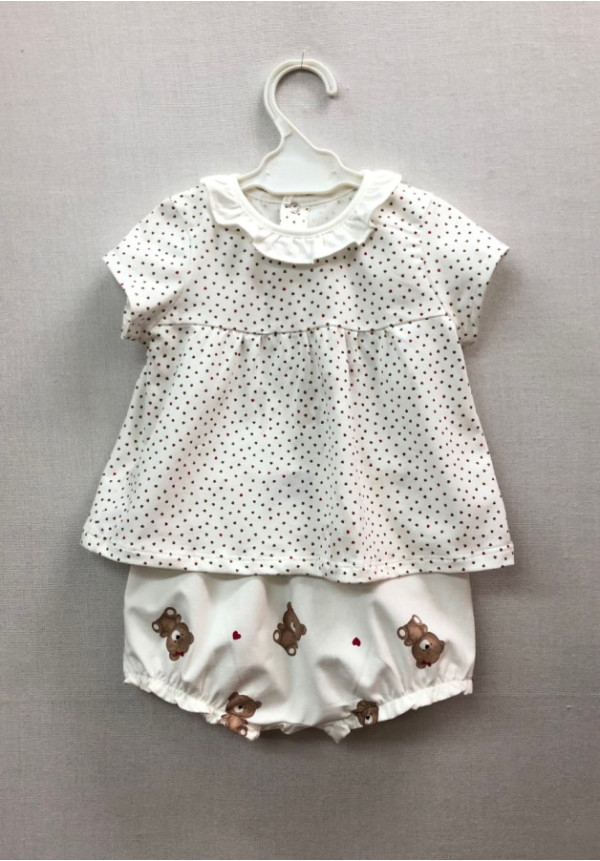 Conjunto 2p Crudo Ositos