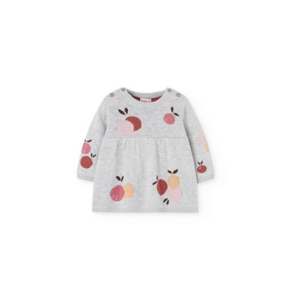 Vestido Manzanas Gris