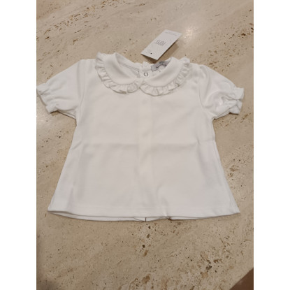Camiseta M/C Blanca Volante