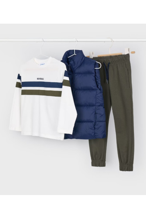 Conjunto 3p Azul-Oliva