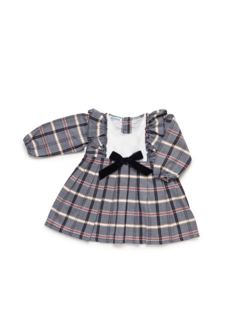 Vestido Cuadros Lazo