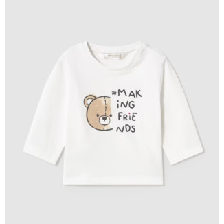 Camiseta M/L Oso Blanco