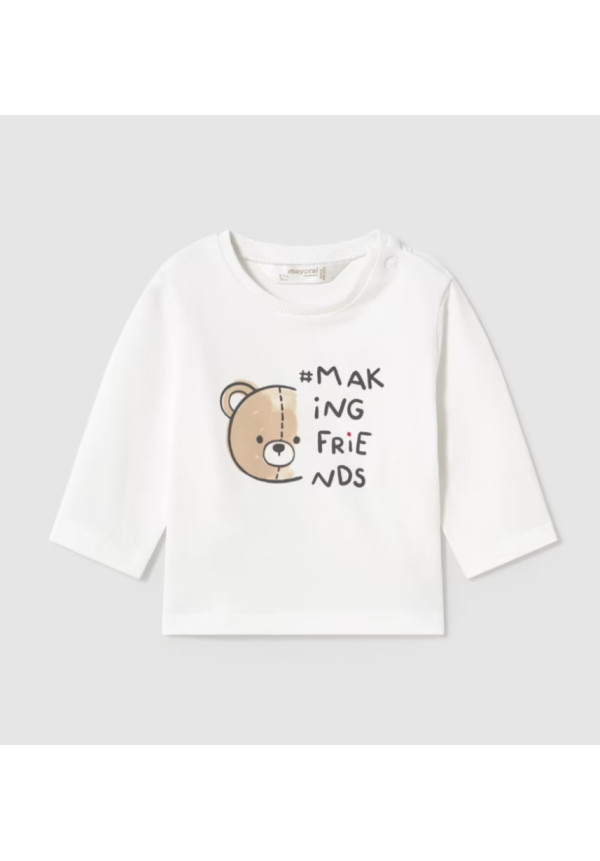 Camiseta M/L Oso Blanco