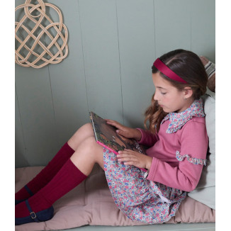 Conjunto 2p Flores Fucsia