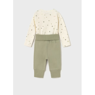 Conjunto 2p Verde/Beige