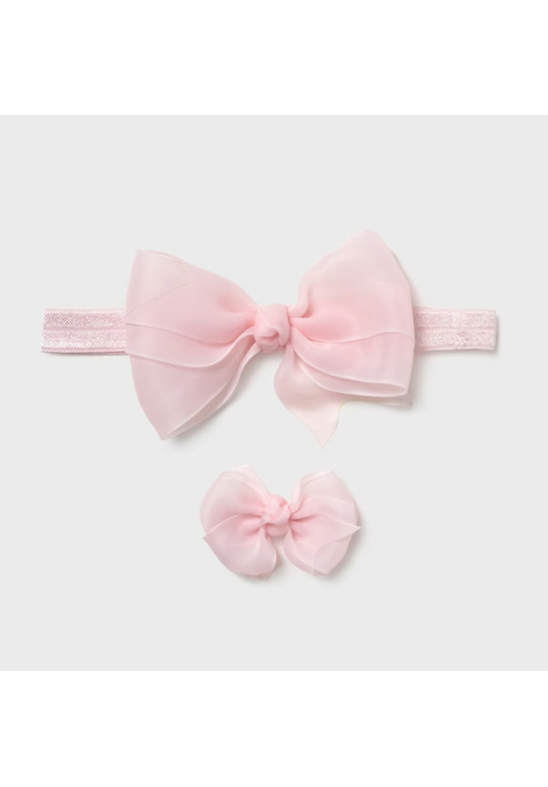 Set Cinta Pelo + Pinza Rosa