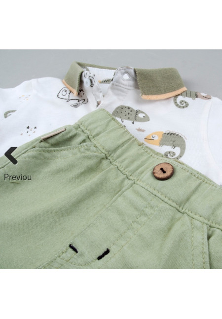 Conjunto 2p Camaleón Caqui