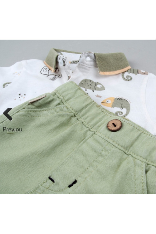 Conjunto 2p Camaleón Caqui