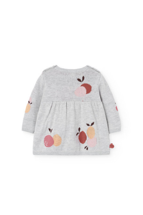 Vestido Manzanas Gris