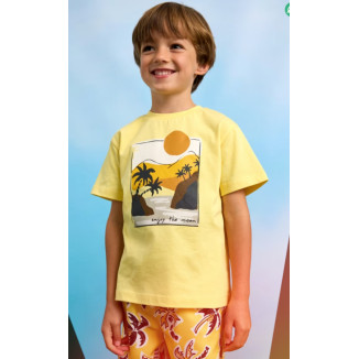 Camiseta Beach Amarillo