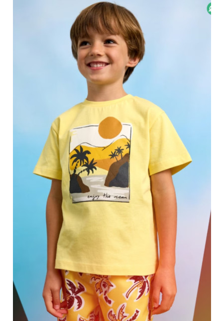 Camiseta Beach Amarillo