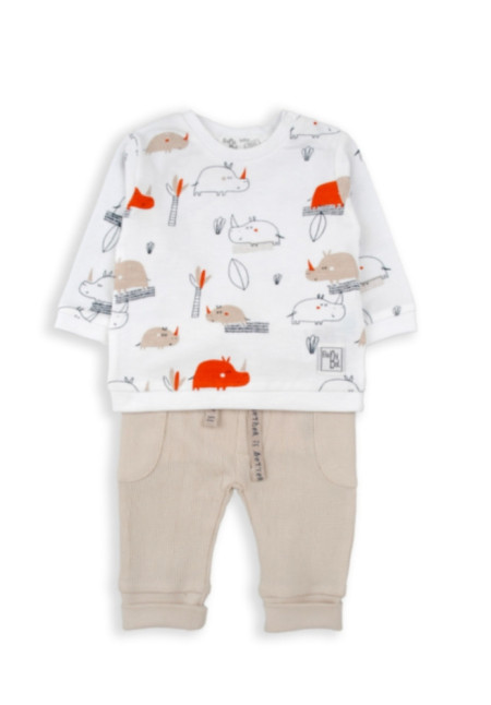 Conjunto 2p Beige/Estampado
