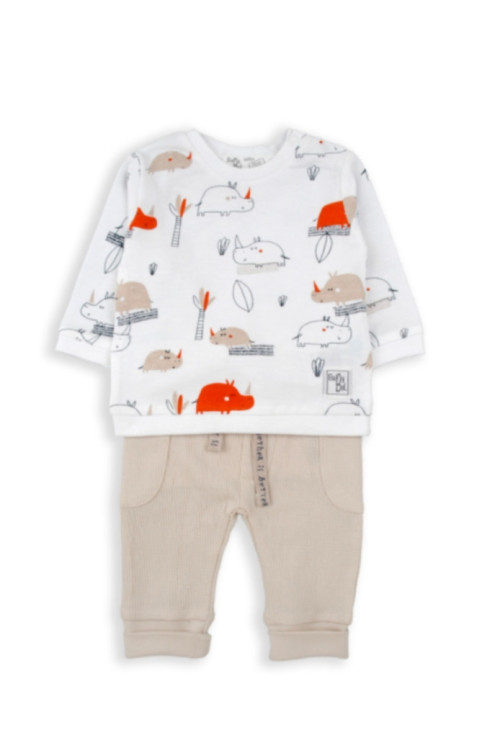 Conjunto 2p Beige/Estampado