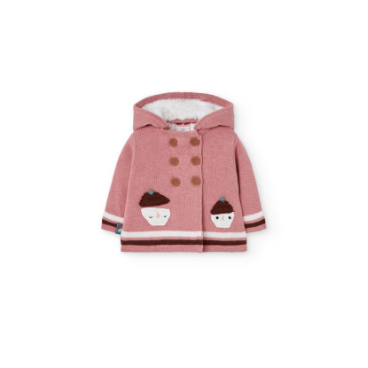 Chaqueta Castaña Rosa