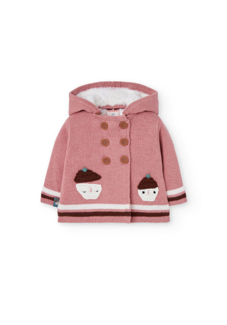Chaqueta Castaña Rosa