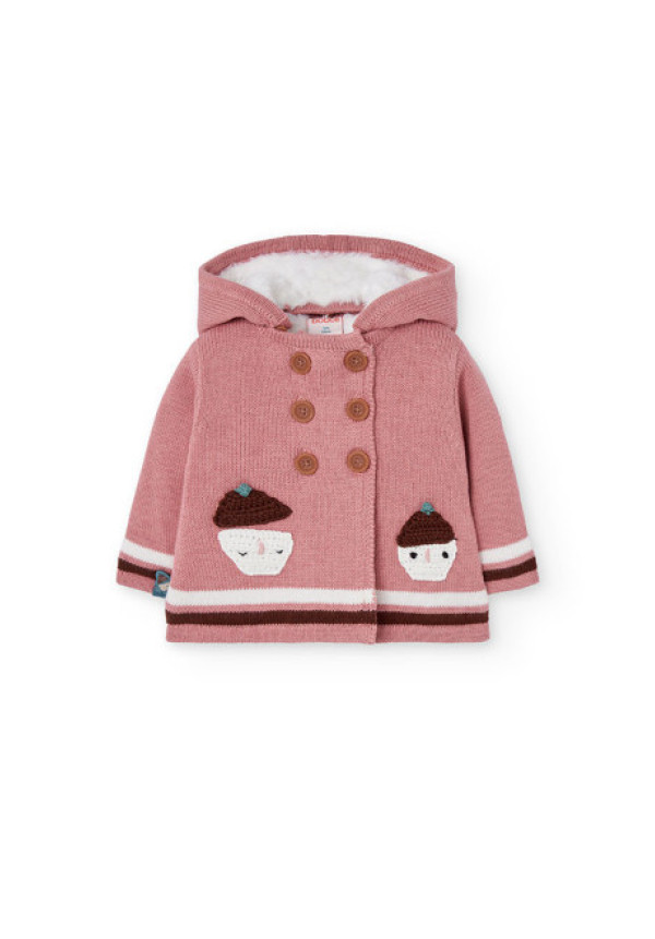 Chaqueta Castaña Rosa