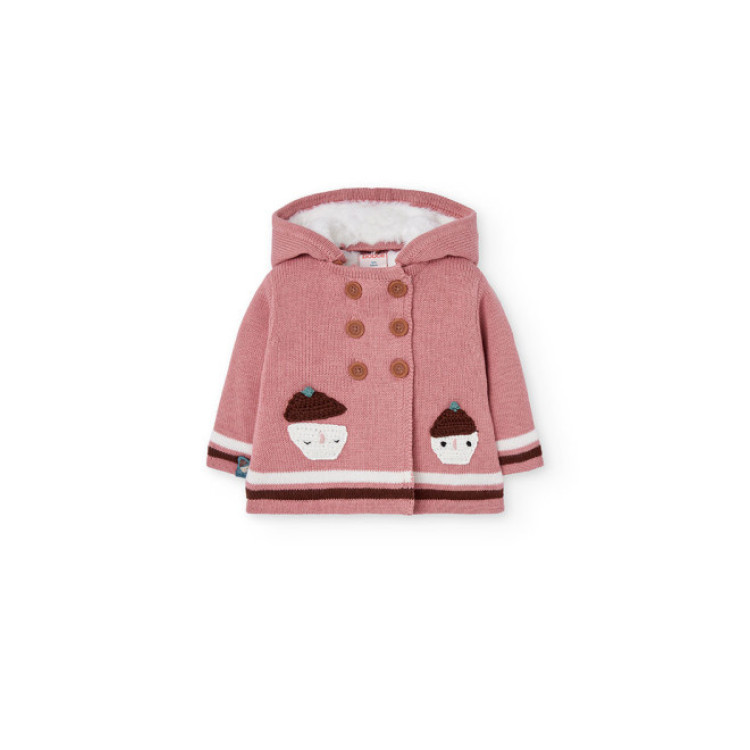 Chaqueta Castaña Rosa