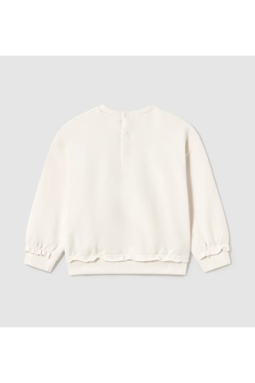 Pullover Bordado Hueso/Pistacho