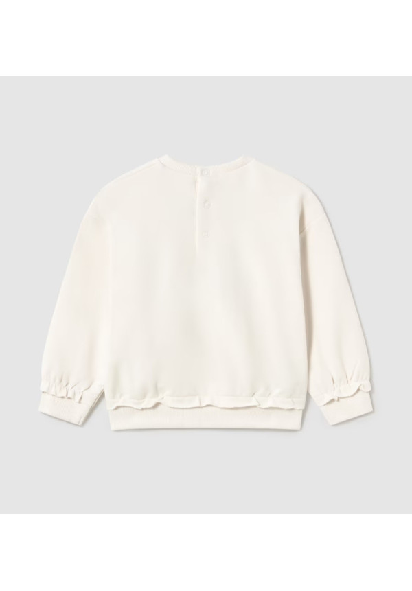 Pullover Bordado Hueso/Pistacho