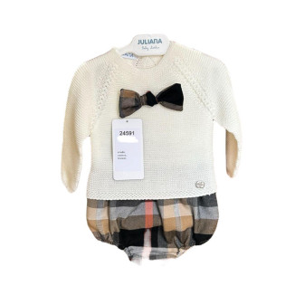 Conjunto 2p crudo/cuadros