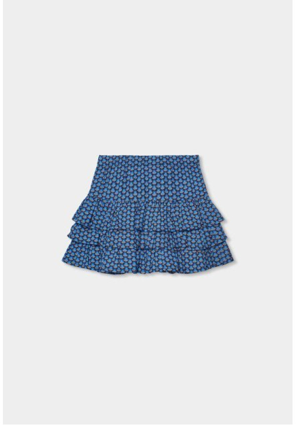 Falda Azul Estampado
