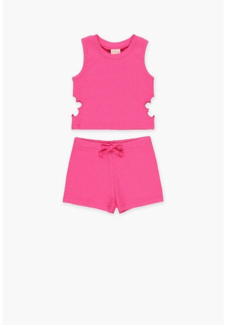 Conjunto 2p Canalé Fucsia