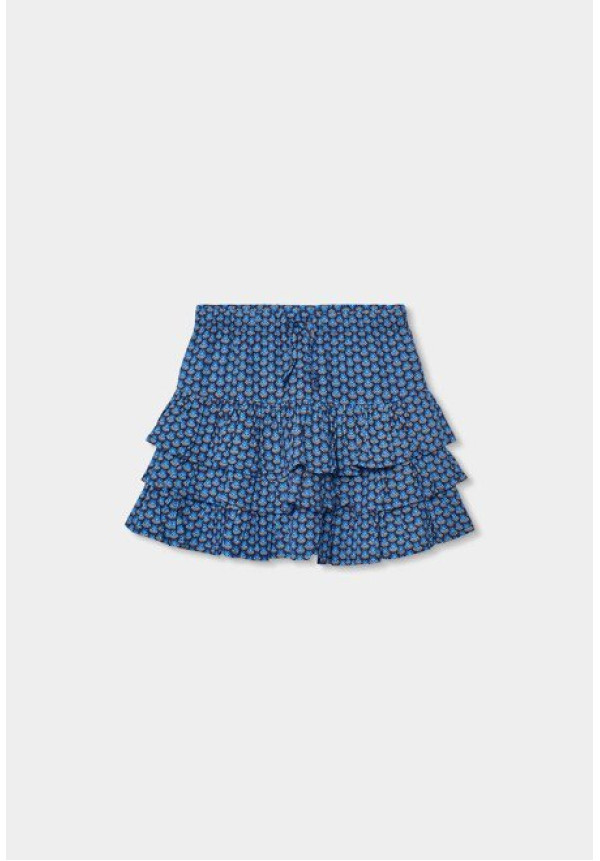 Falda Azul Estampado
