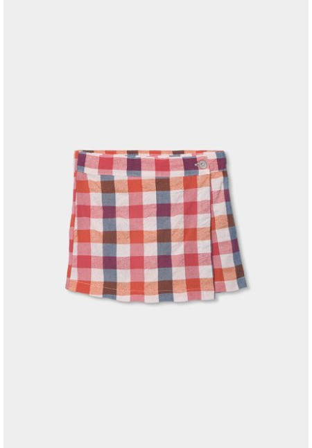 Falda-Short Cuadros