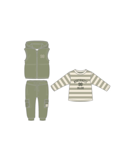 Conjunto 3p Caqui Conjunto 3p Caqui