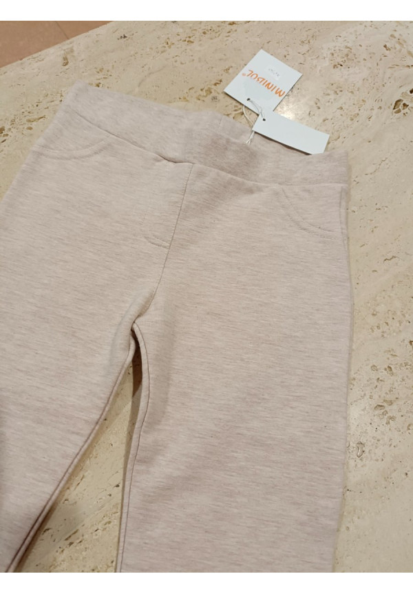 Leggins Felpa Beige