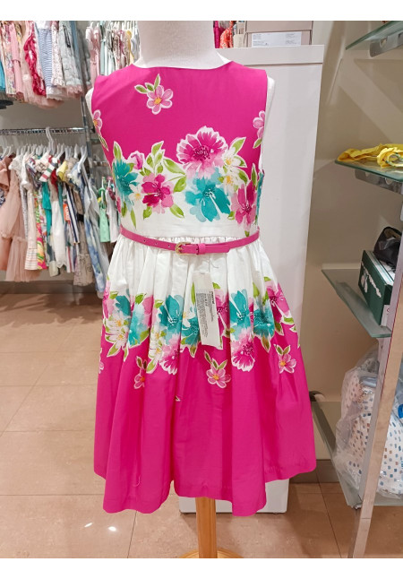Vestido Estampado Fucsia