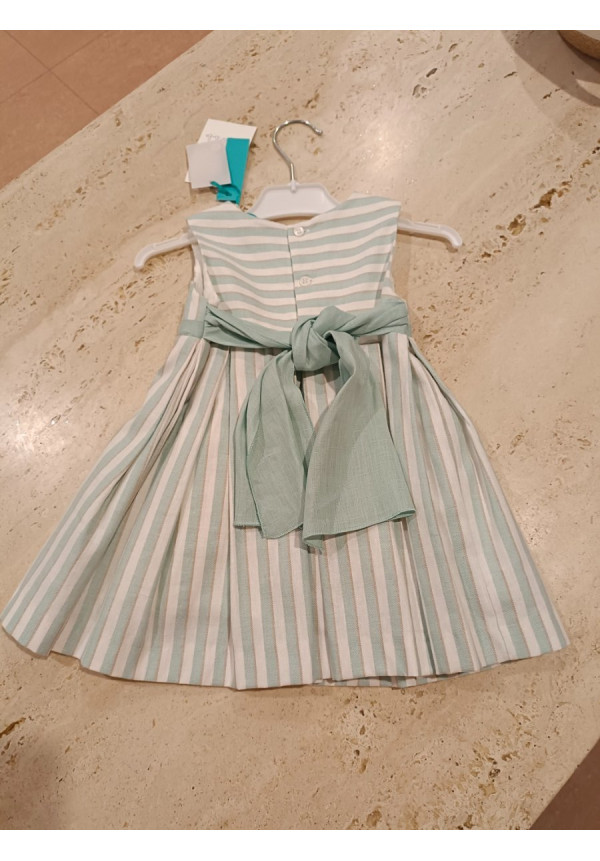 Vestido Rayas Anís