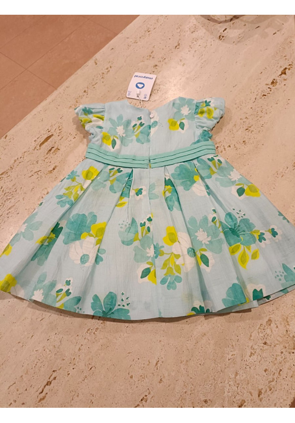 Vestido Estampado Azul Flores