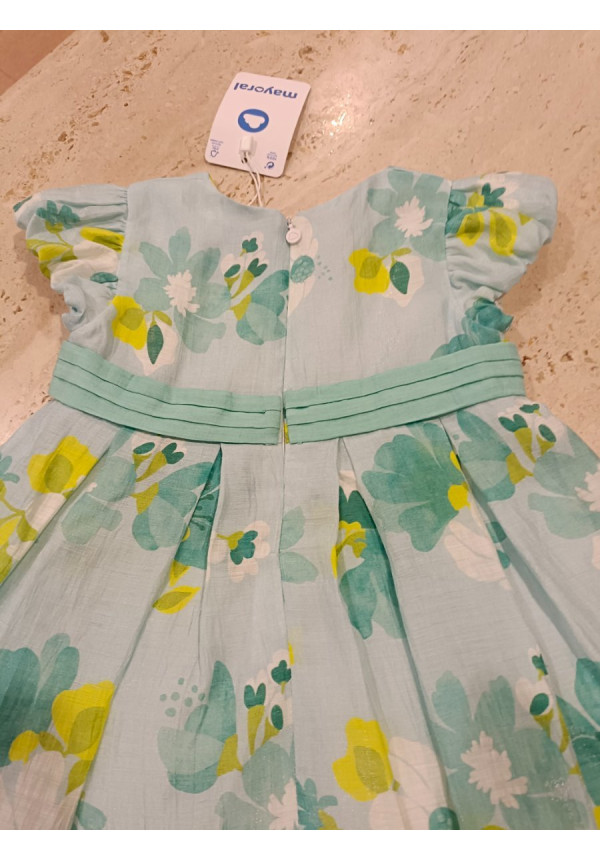 Vestido Estampado Azul Flores