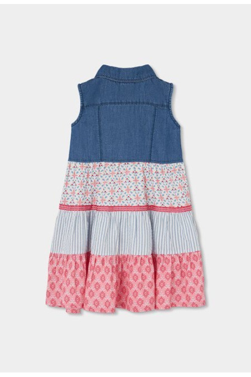 Vestido Combinado Vaquero