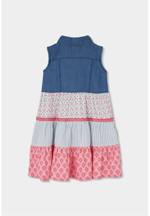Vestido Combinado Vaquero