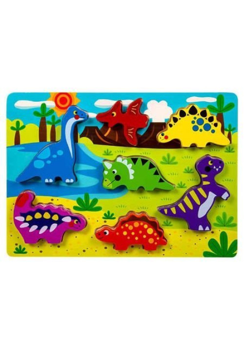 Puzzle Dinosaurios Madera