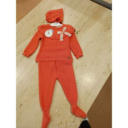 Conjunto Polaina 3p Coral