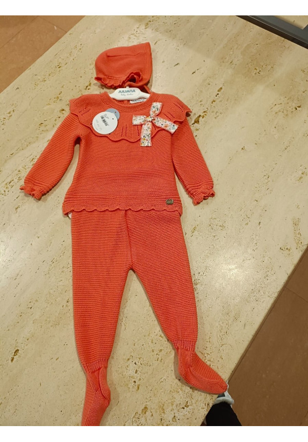 Conjunto Polaina 3p Coral