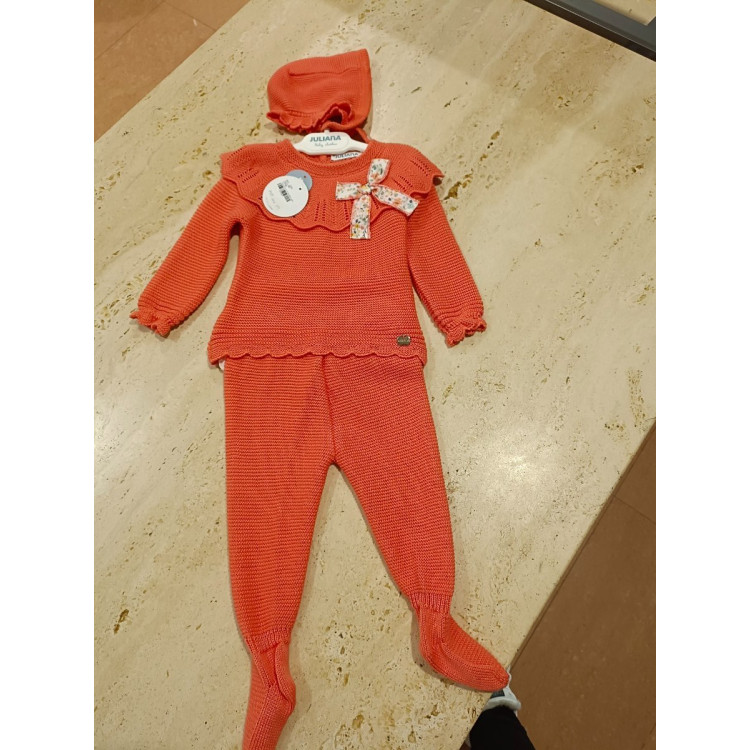 Conjunto Polaina 3p Coral