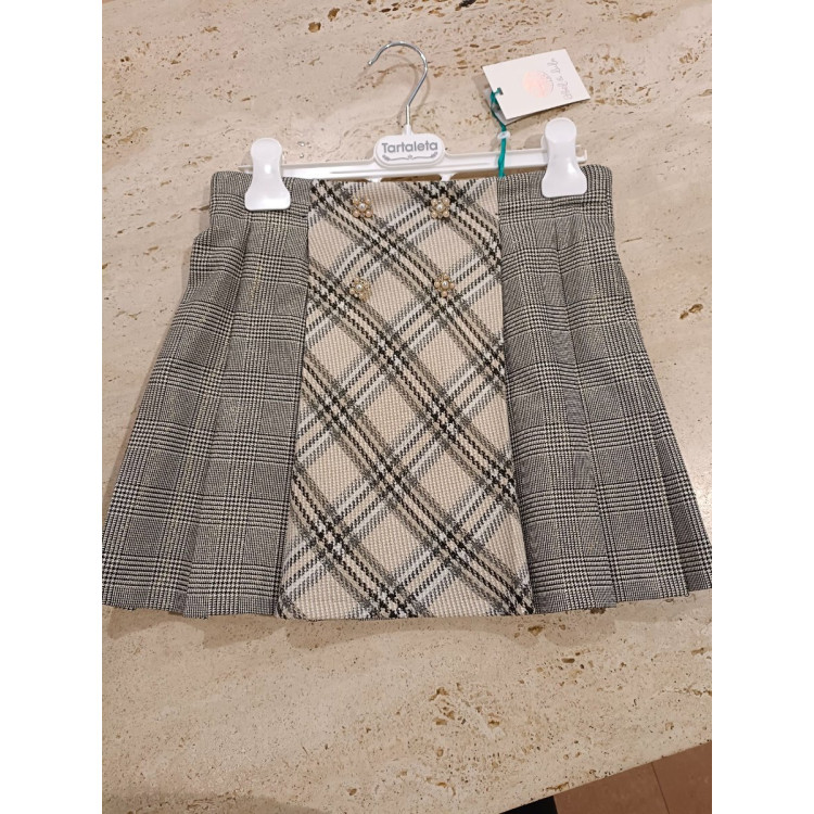 Falda Cuadro Negro