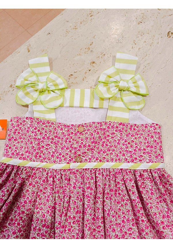 Vestido Flores Fucsia