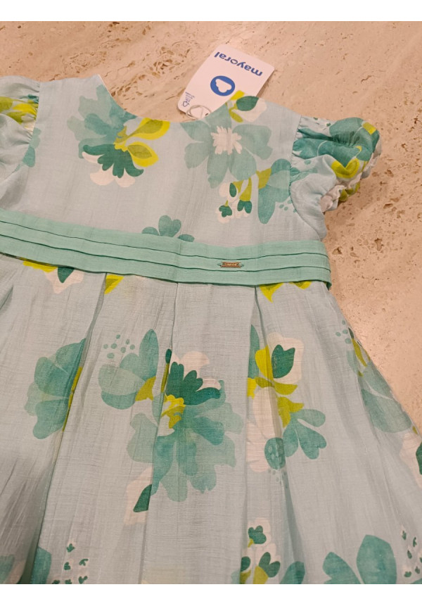 Vestido Estampado Azul Flores