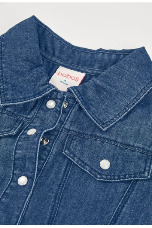 Vestido Combinado Vaquero