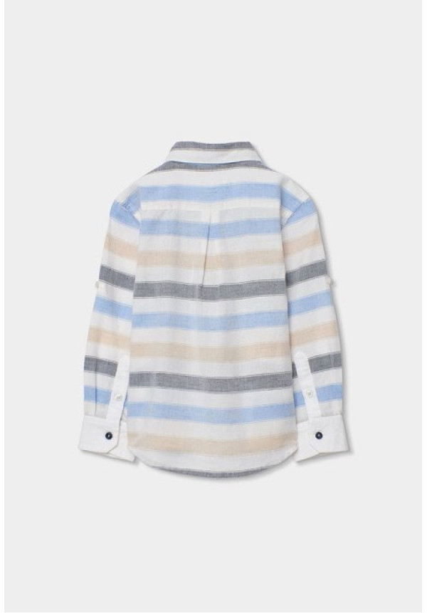 Camisa M/L Lino Listada