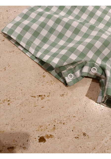 Conjunto Peto 2p Cuadros Verde