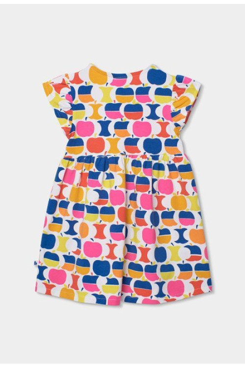 Vestido Punto Elástico Manzanas