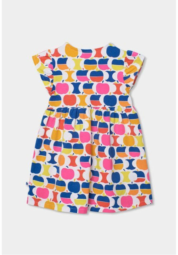 Vestido Punto Elástico Manzanas
