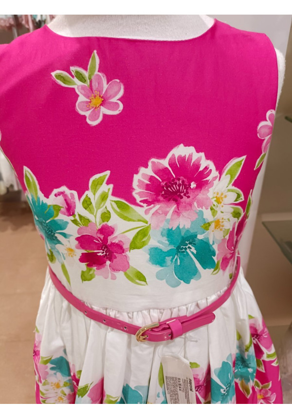 Vestido Estampado Fucsia